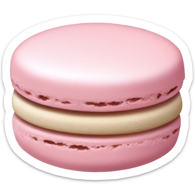 a pale pink macaroon  sticker