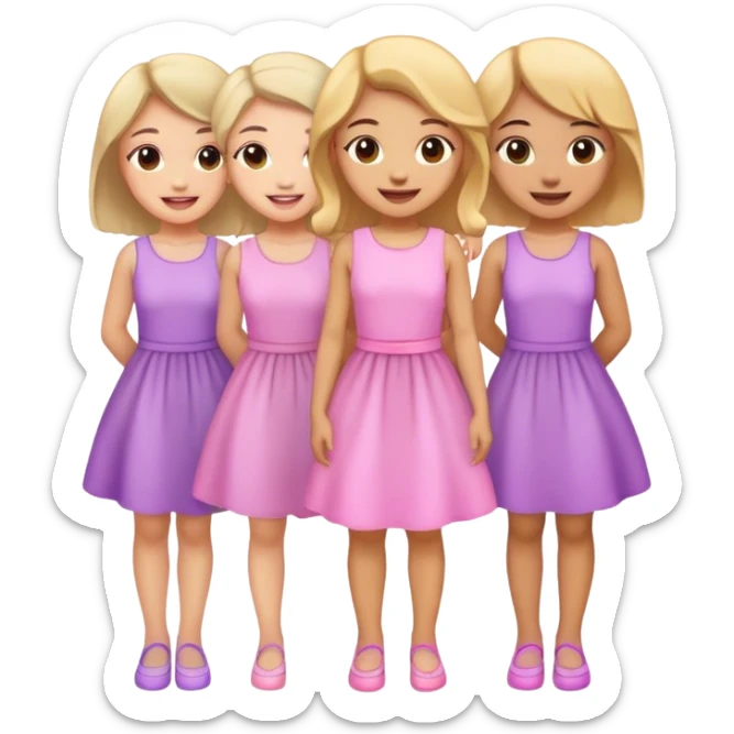 Girly girls  sticker