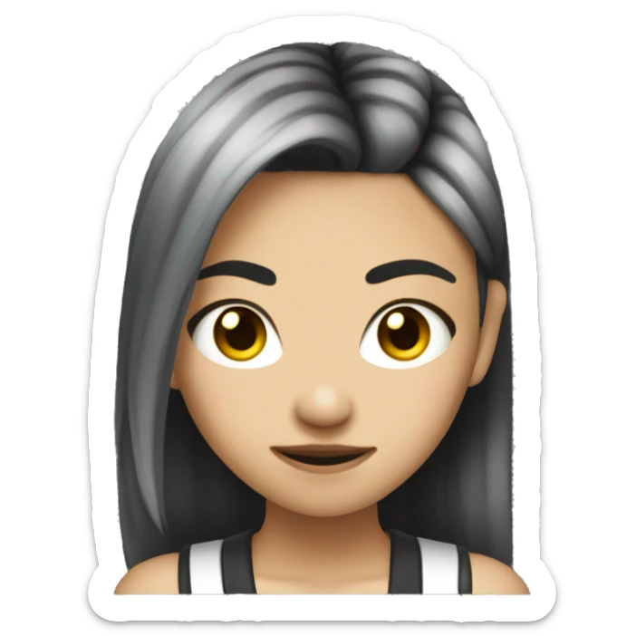 A teenage Asian girl who loves punk rock sticker