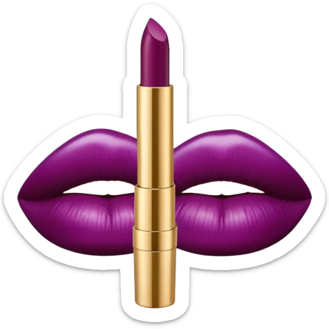 Dolce and Gabbana realistic plum color liquid lipstick, transparent tube, gold shiny lid sticker