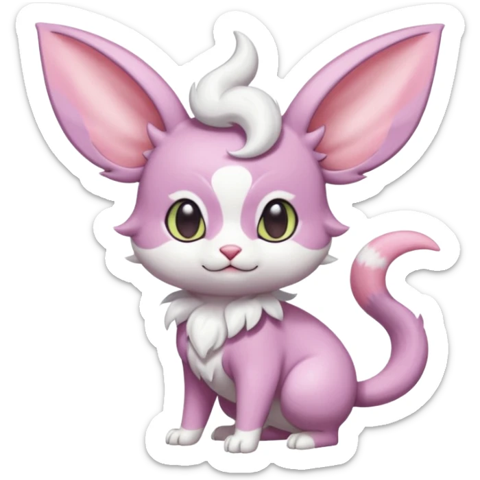  Fey Toony Espurr-Minccino-Skitty-Sprigatito-Purrloin-fusion-hybrid sticker