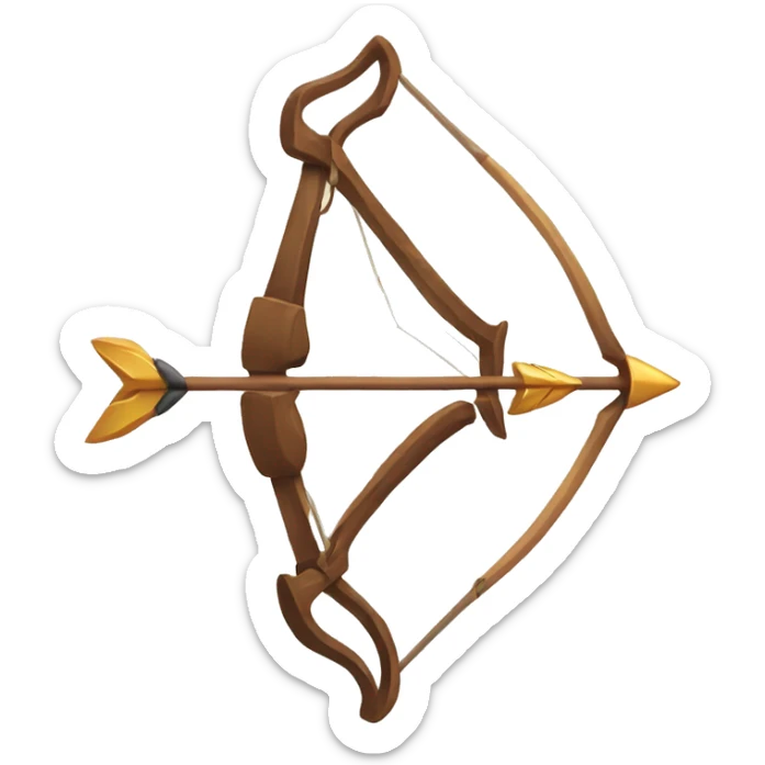 bow and arrow sticker