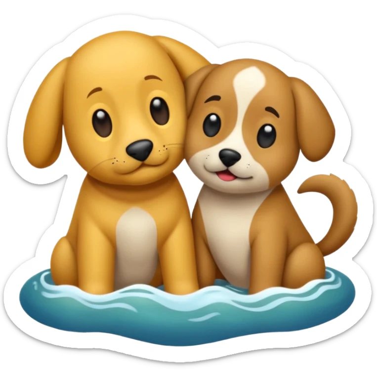 crea un emoji de buenas noches con texto : Buenas noches Javier y Tobi. Javier es un profesor y Tobi q sea un perro sticker