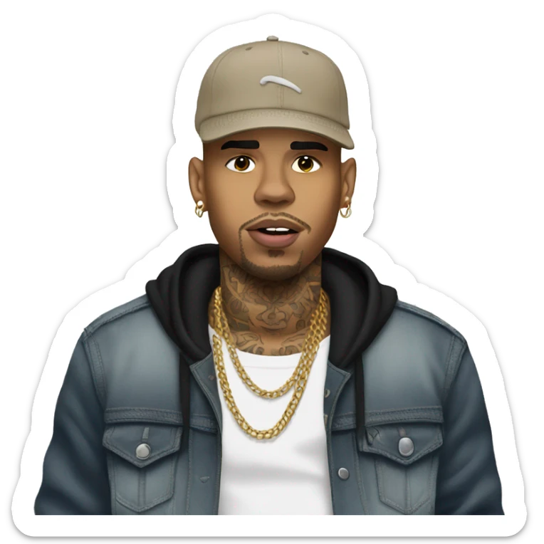 Chris Brown sticker