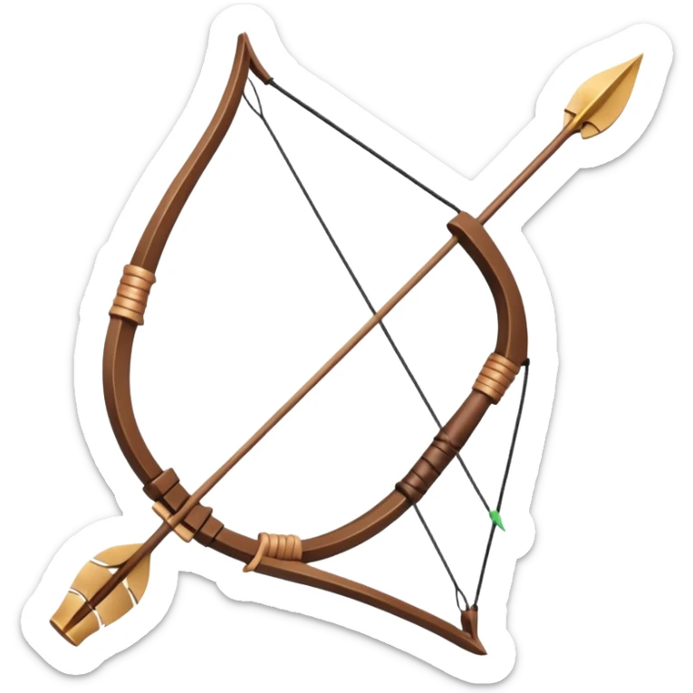 bow arrow sticker