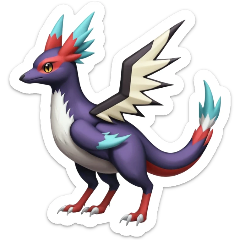  Nargacuga-Latias-Umbreon-Noibat-Noivern-Silvally-Pokémon-Fakémon-fusion (full body) sticker