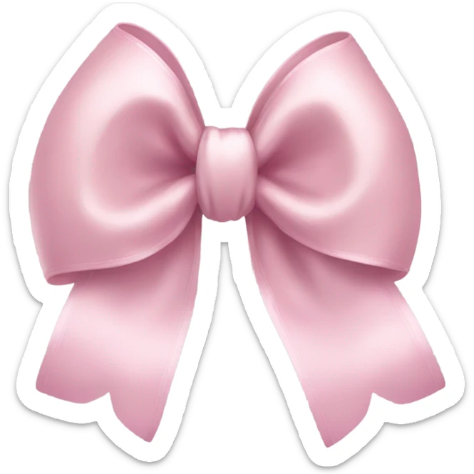 pink bow sticker