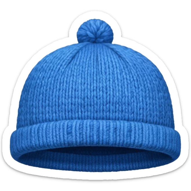 blue hat sticker