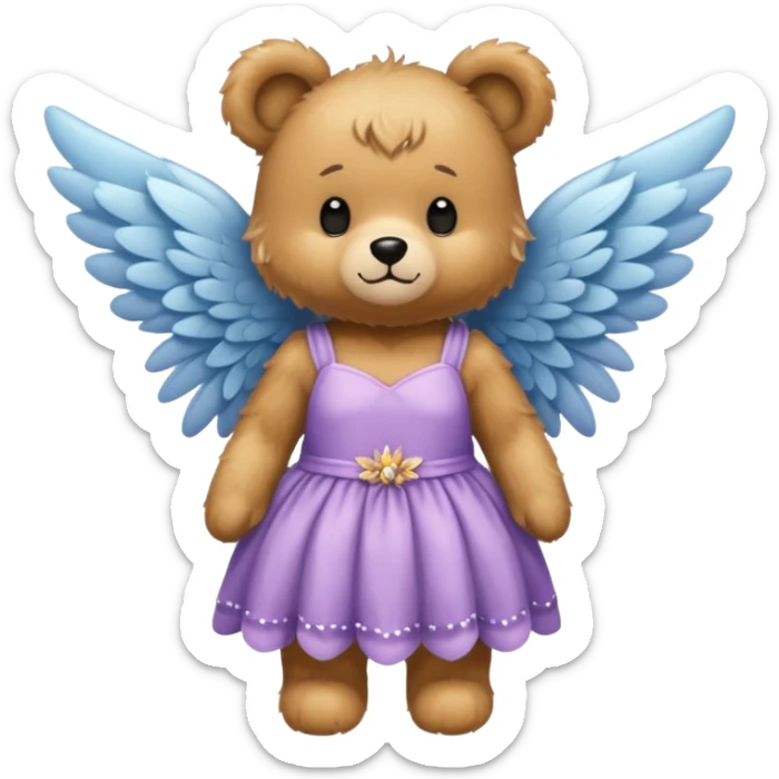 Fairy teddy sticker