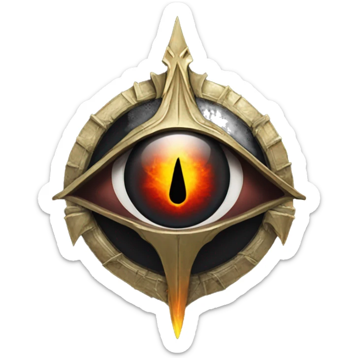 The Eye of Sauron Russian coats of arms sticker