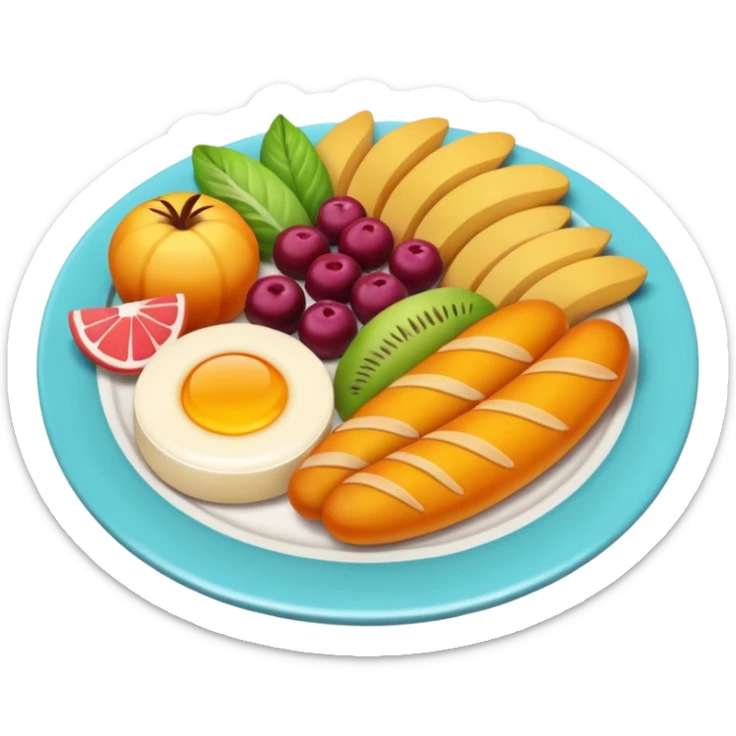 Aesthetic food sticker