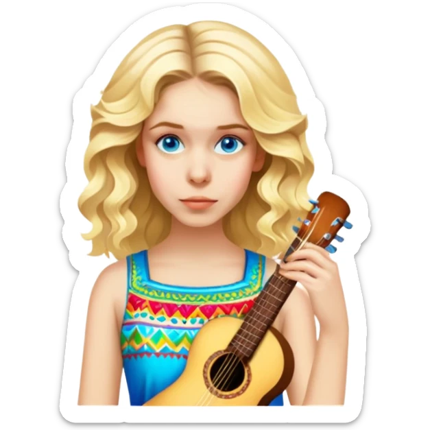 Vibrant Festival Singer sticker