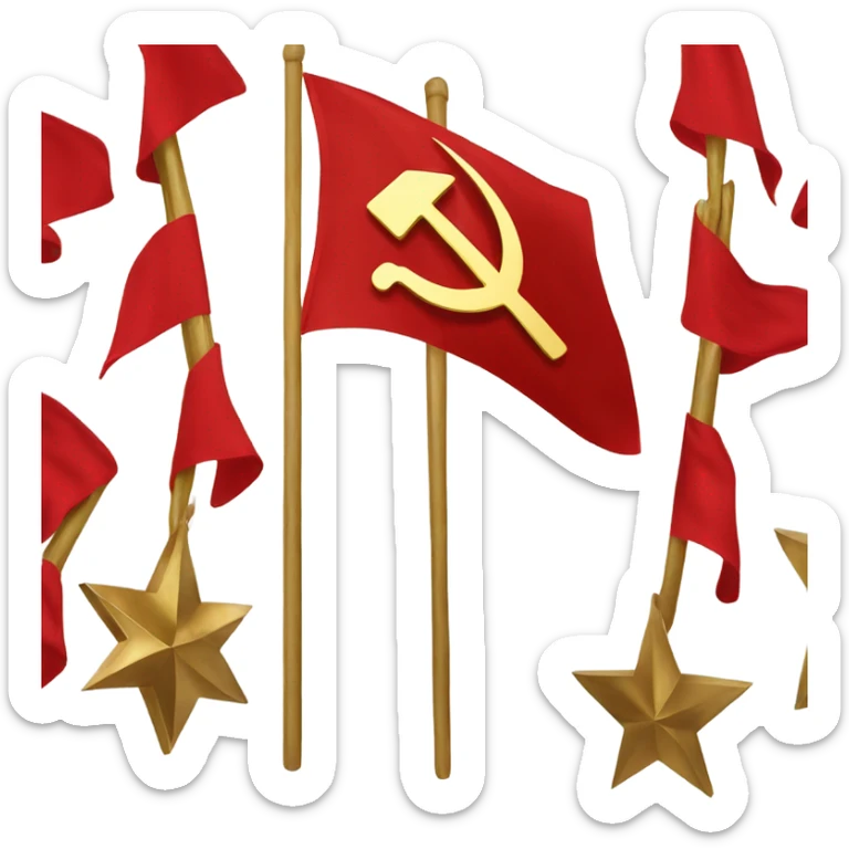 Soviet union flag sticker