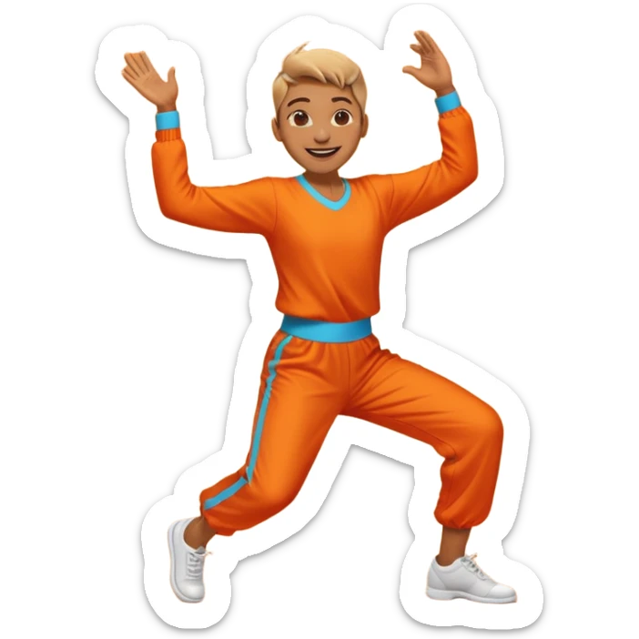 create a person emoji of Barcavibe is the superpower name Brings energy, momentum, and structure more fun and dancing sticker