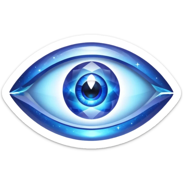 I want an emoji to use for mental wellness in a mystical setting. I want to reference an object that symbolizes a clarity seeker sticker