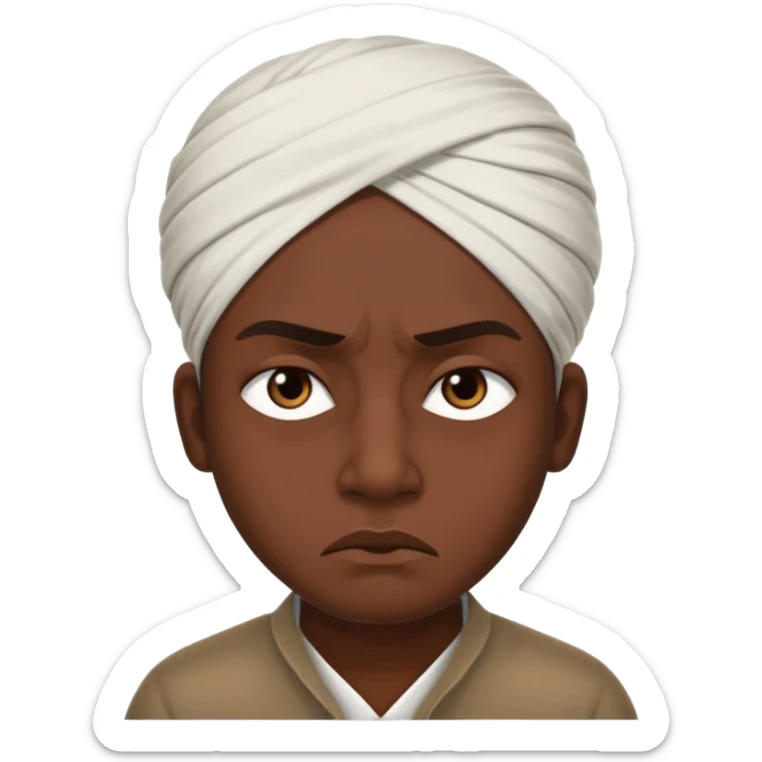 the elites with sad and angry face in India in anti-colonial anti-brits movement sticker