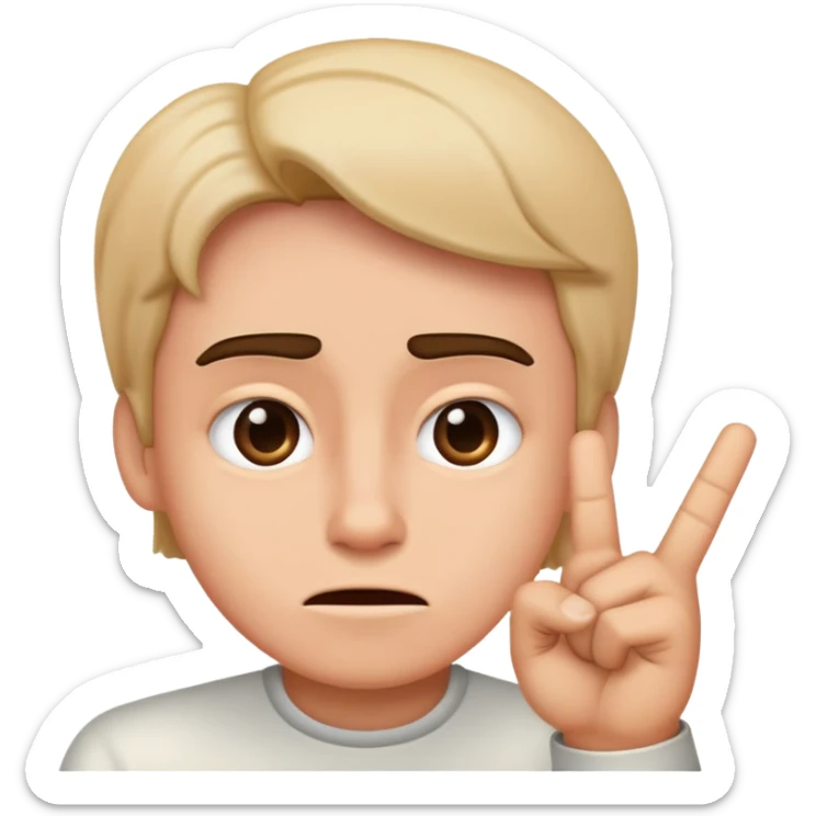 une personne qui fait un doigt d’honneur  sticker