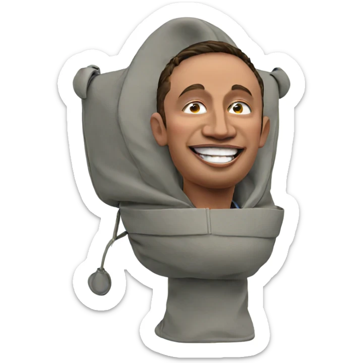 happy boy against white background sticker