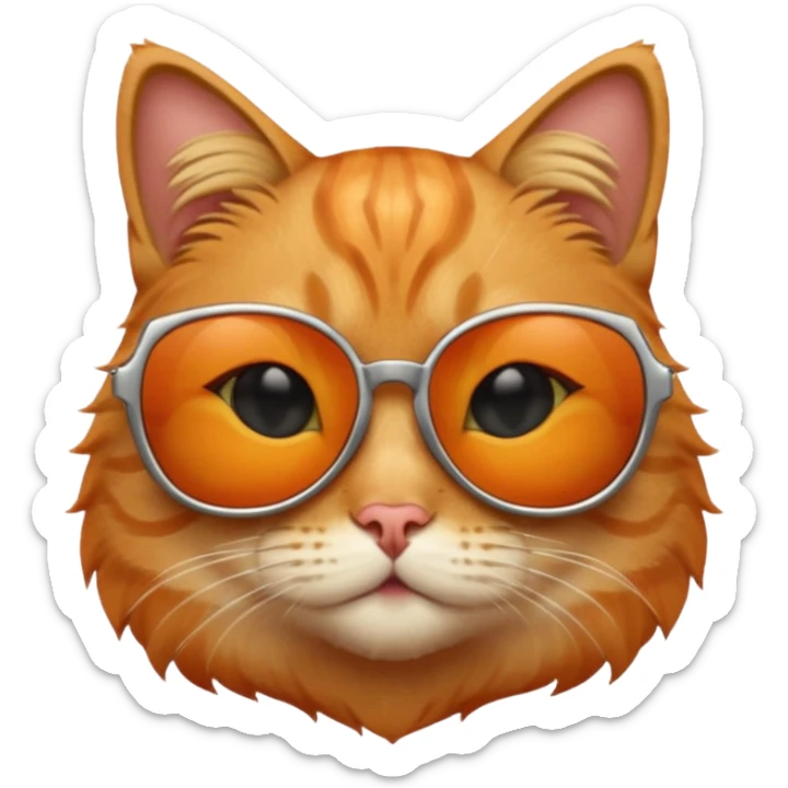 Cat with sunglasses sticker