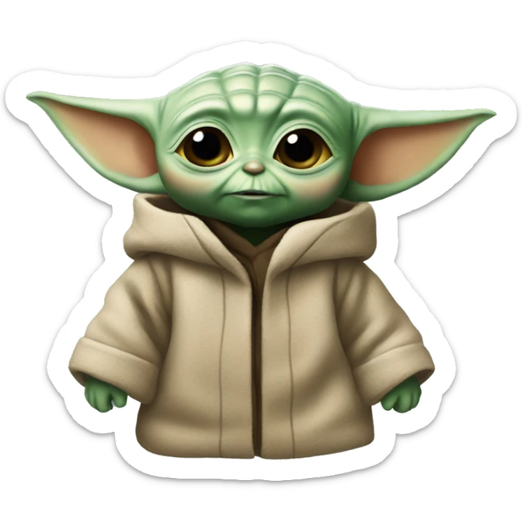 Baby yoda sticker