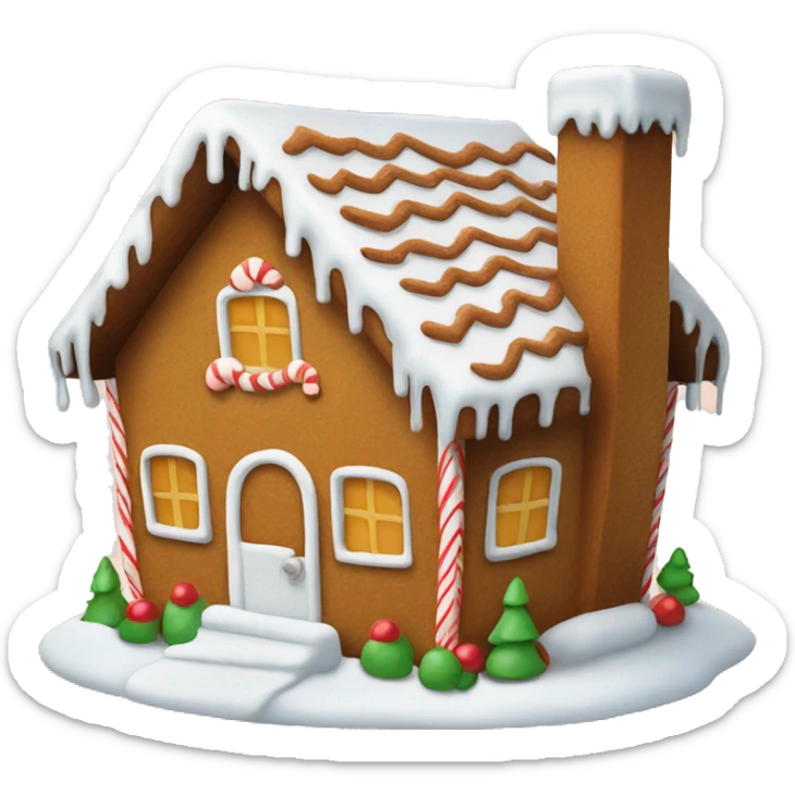 Gingerbread house sticker
