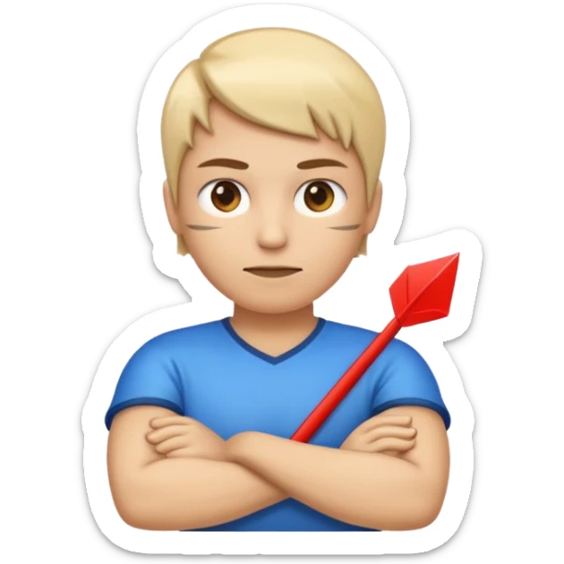 Freezing face emoji, American flag emoji, person with arms crossed emoji, glossy right-pointing arrow, all arranged in a single horizontal line, highly polished game UI style. sticker