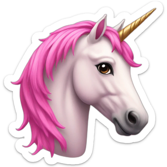 Unicorn pink sticker