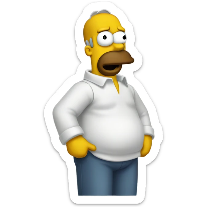 Homer sticker