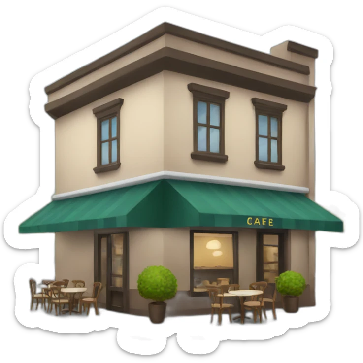 cafe sticker