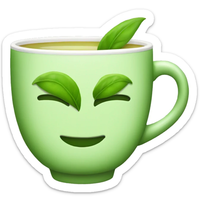 Green tea sticker