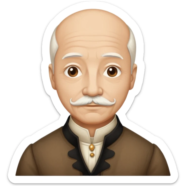 i want a portrait of Montaigne in sketch style, not in emoji style sticker