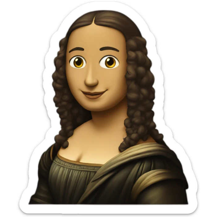 mona lisa sticker
