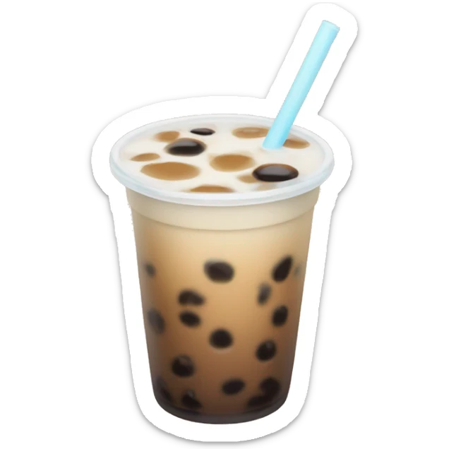 Boba tea sticker
