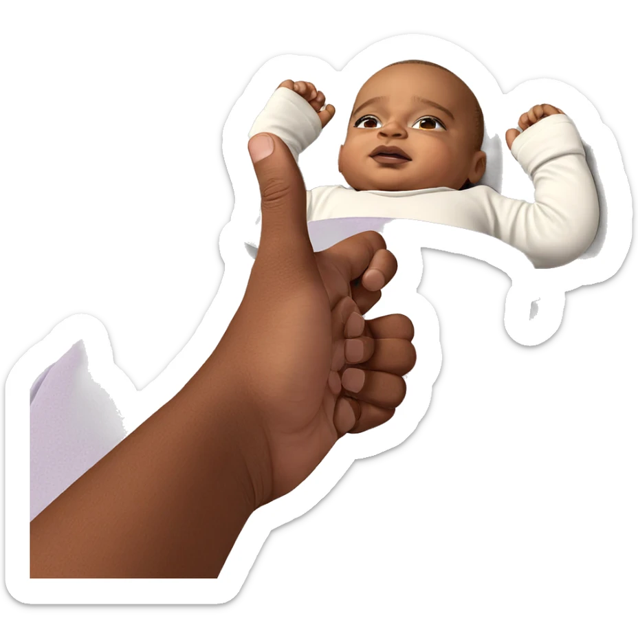 pov of a baby boy sticker