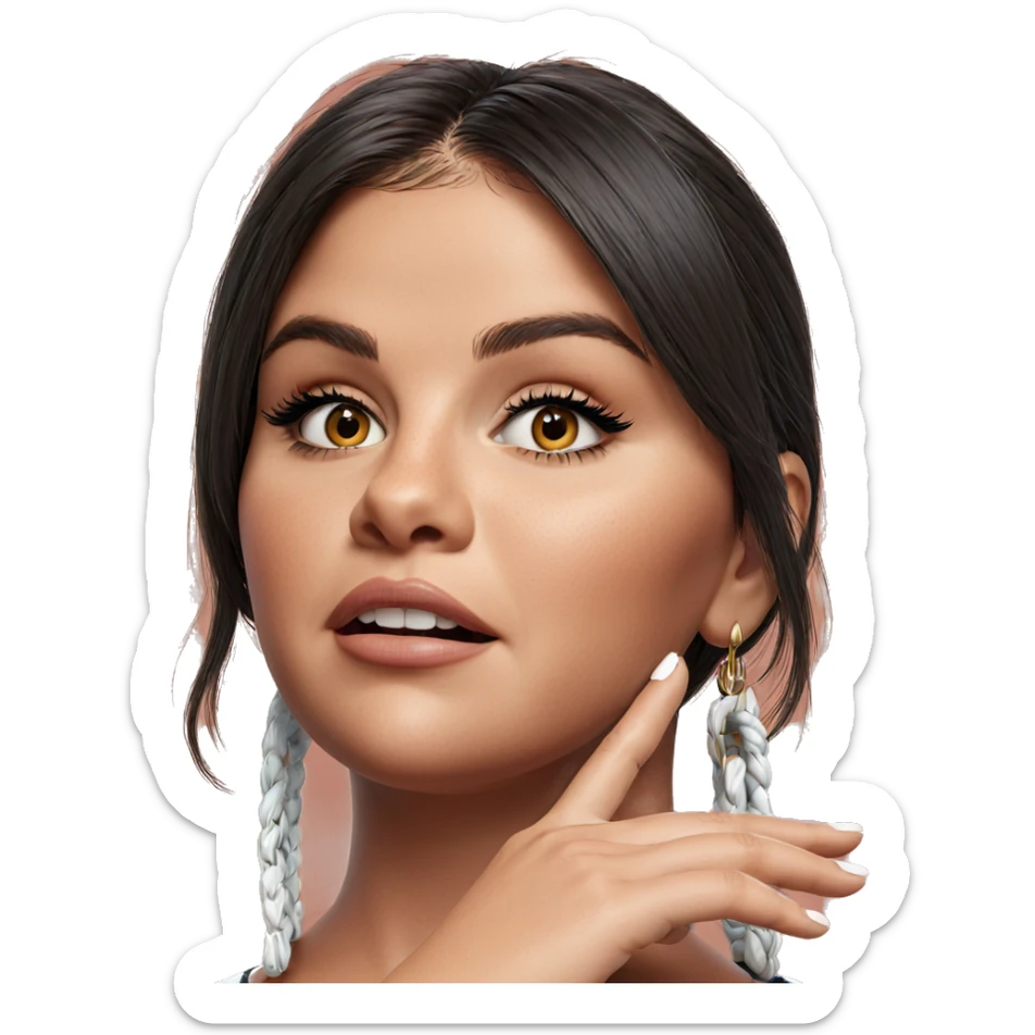 realistic portrait of a girl sticker