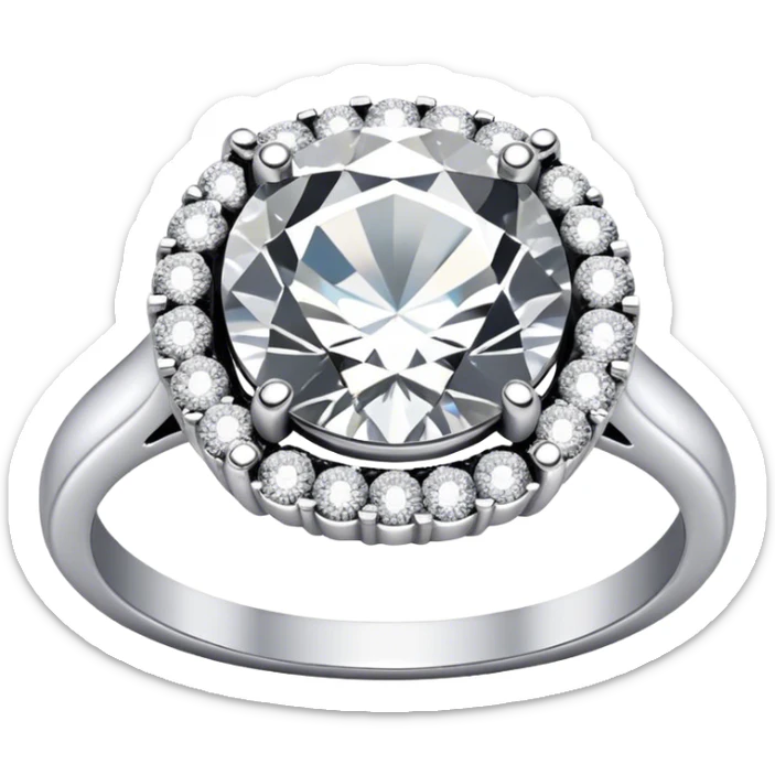 Diamond ring sticker