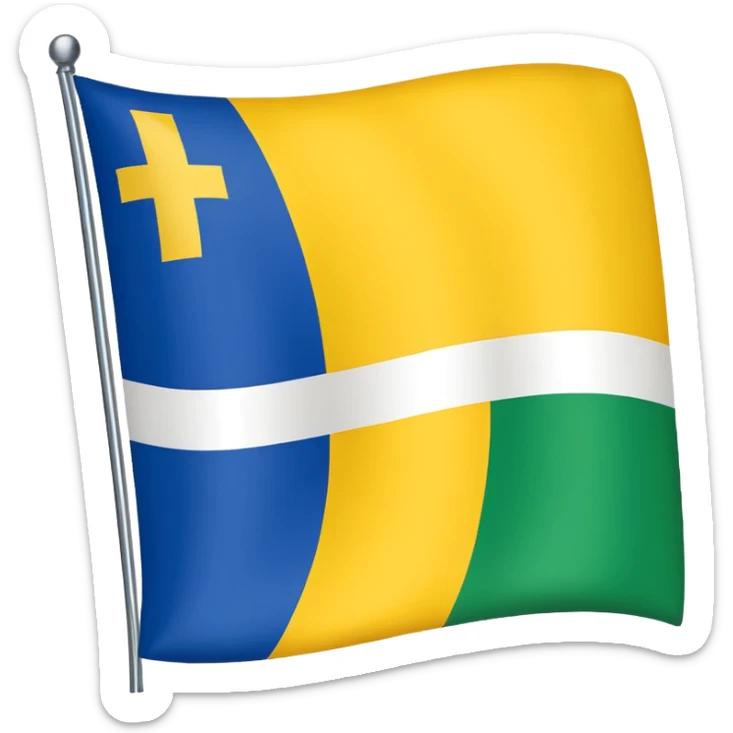 Create an emoji of independantists Guadeloupe flag it looks like the suriname one  sticker