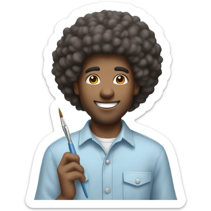 bob ross sticker
