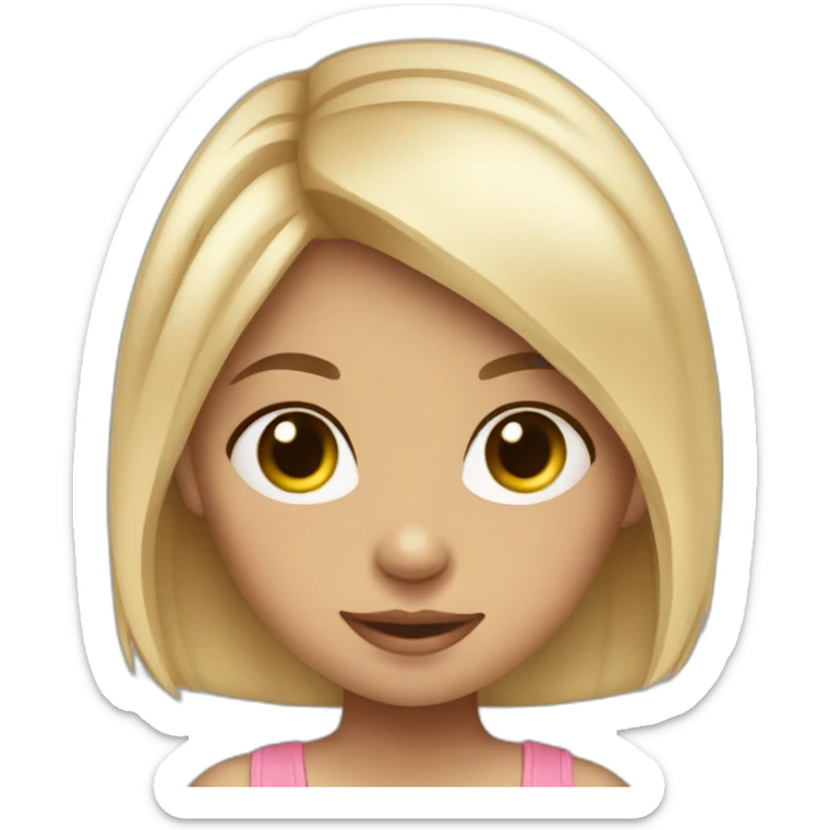 fullbody female young child girl light skin knickers cute adorable sweet sticker