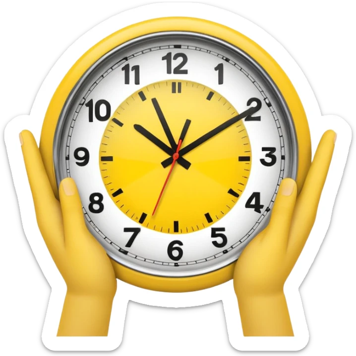 I want a clock it emoji with the fingers like the latest trend with two fingers sticker