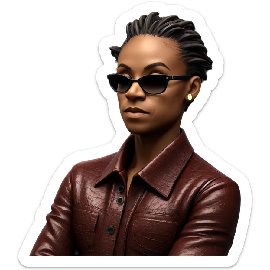 cool vibes in dark shades sticker