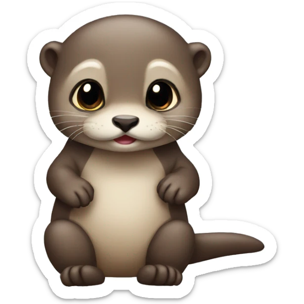 Otter Baby sticker