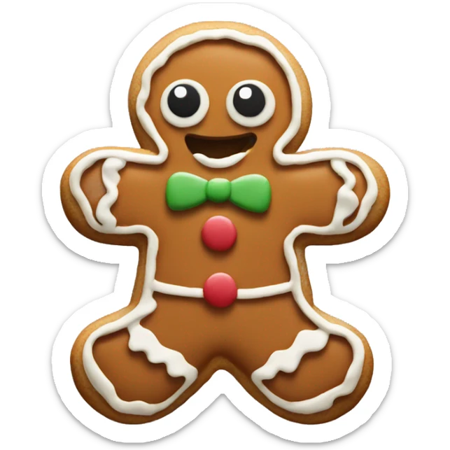 Gingerbread cookie sticker