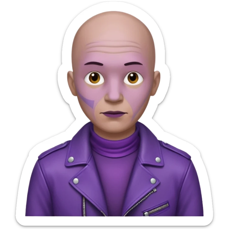 purple man sticker