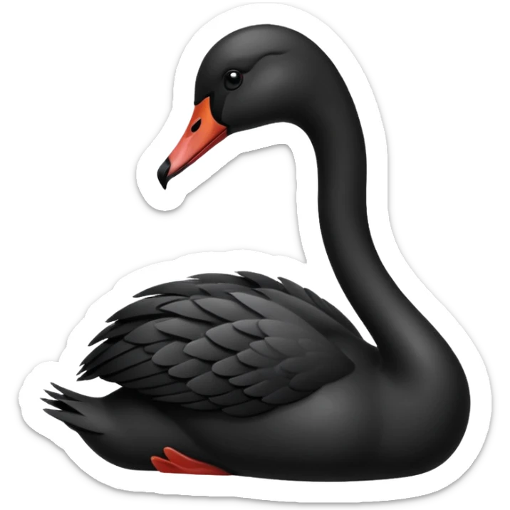 Can you create a small black swan emoji to put in in my bio? sticker