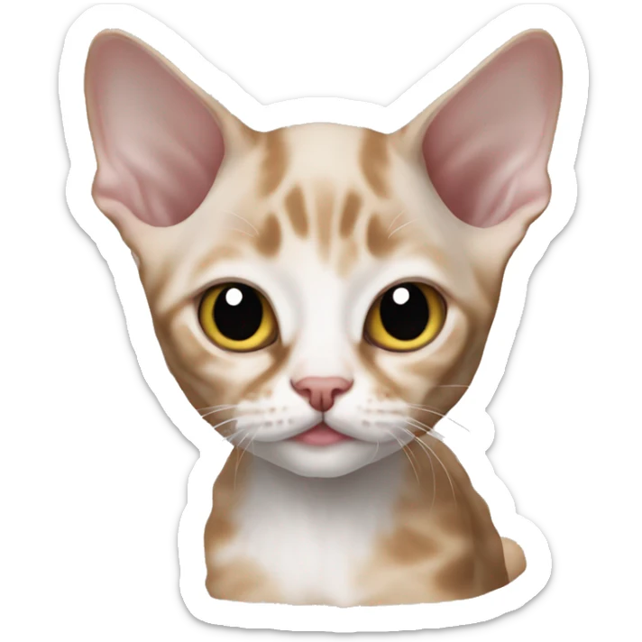 Devon rex kitten sticker