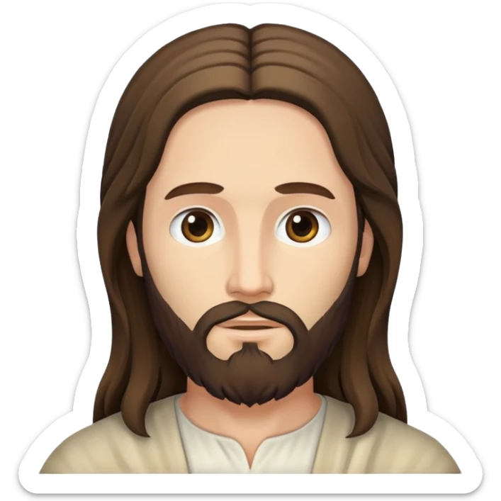 an expensive framed picture of the savior of the world (jesus christ) sticker