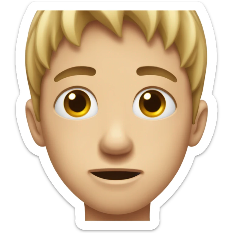 a headache hands on the  top of the head a pain expresion a boy  add a band-aid on the forehead with a pian expresion sticker