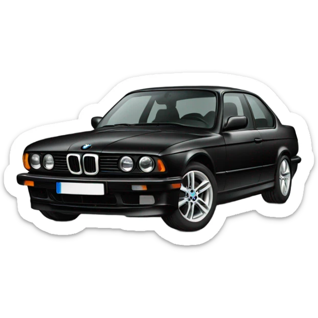 black bmw sticker