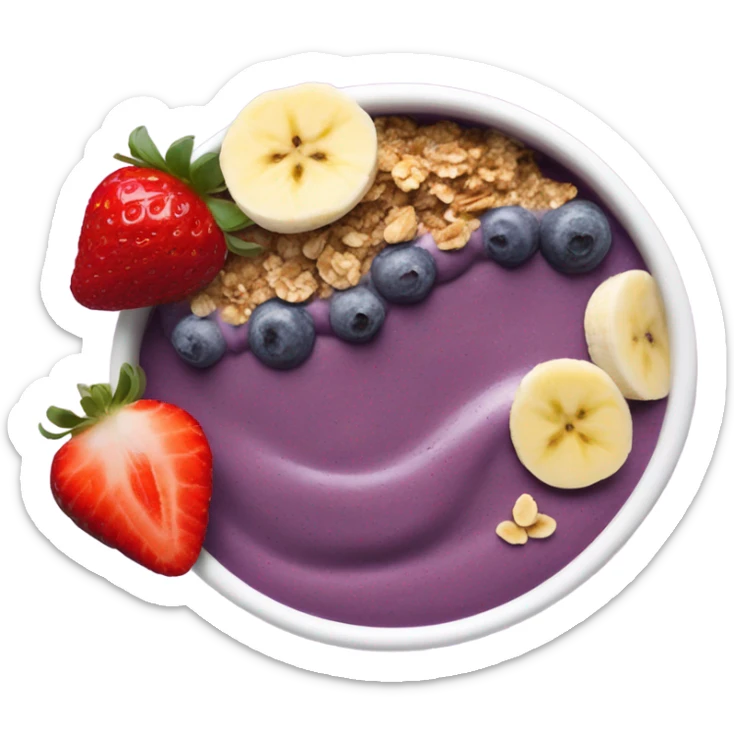 Açaí bowl sticker